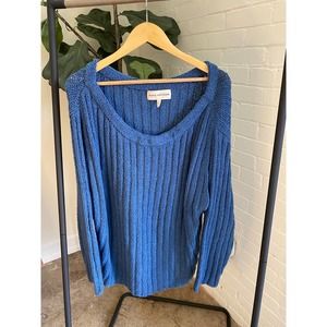 Mara Hoffman Knit Blue Sweater- 100% Organic Cotton